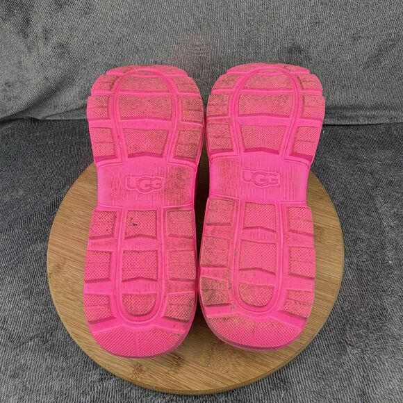 UGG Shoes Womens Size 10 Pink Rubber Waterproof Lined Slip On Clog Sneakers - Picture 8 of 11